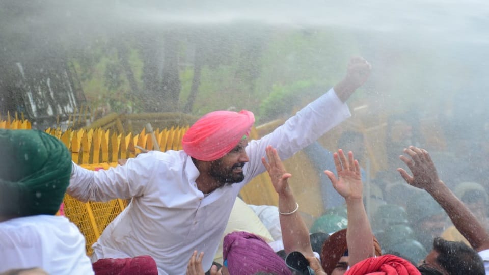 Punjab Congress march chandigarh today Harpal Cheema residence Sachin Pilot