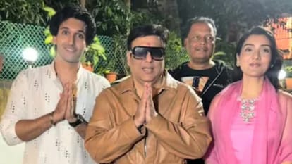 govinda late night arrival at home for ganpati pooja expressed happiness for son yashvardhan