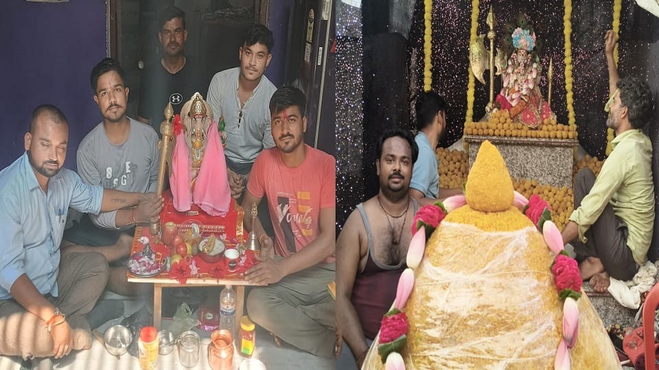 Ganesha sthapana in every house in Hathras