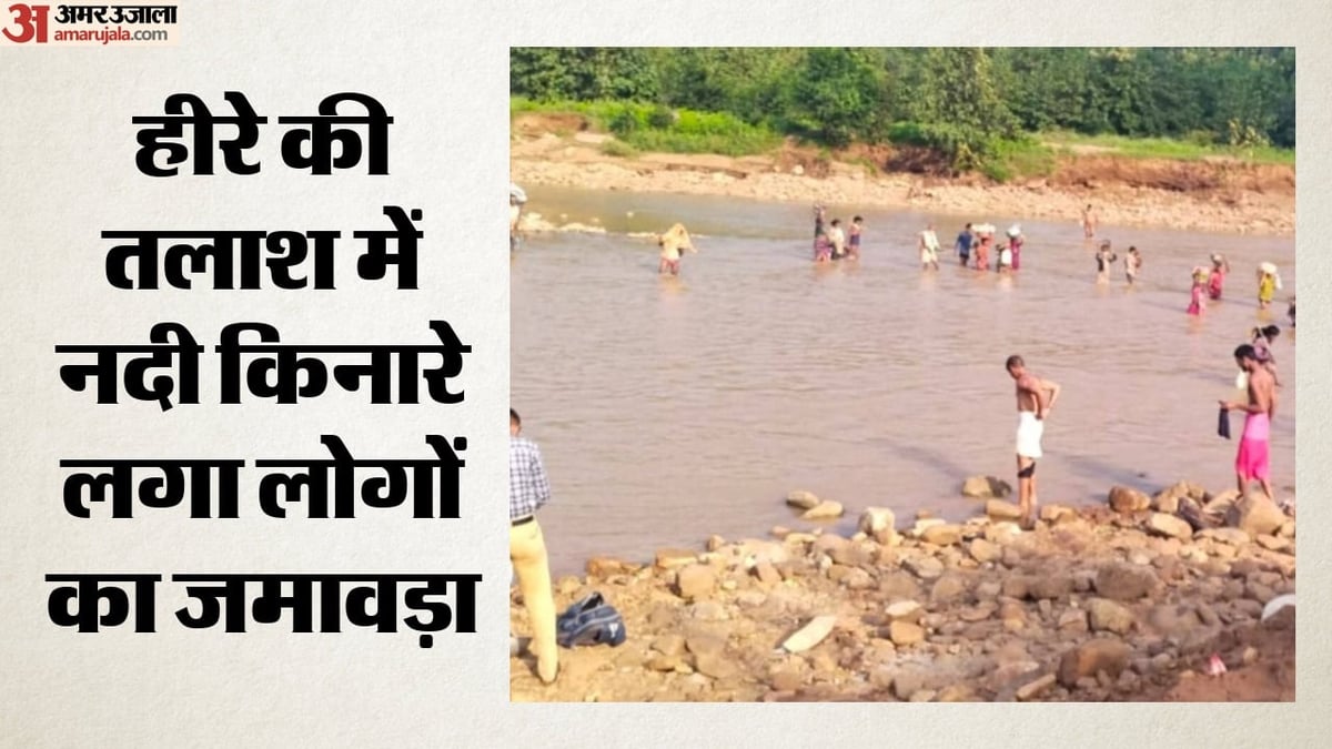 एमपी: पन्ना में हीरे की तलाश में नदी में उतरे 500 लोग, वन विभाग ने मौके पर पहुंचकर भीड़ को हटाया