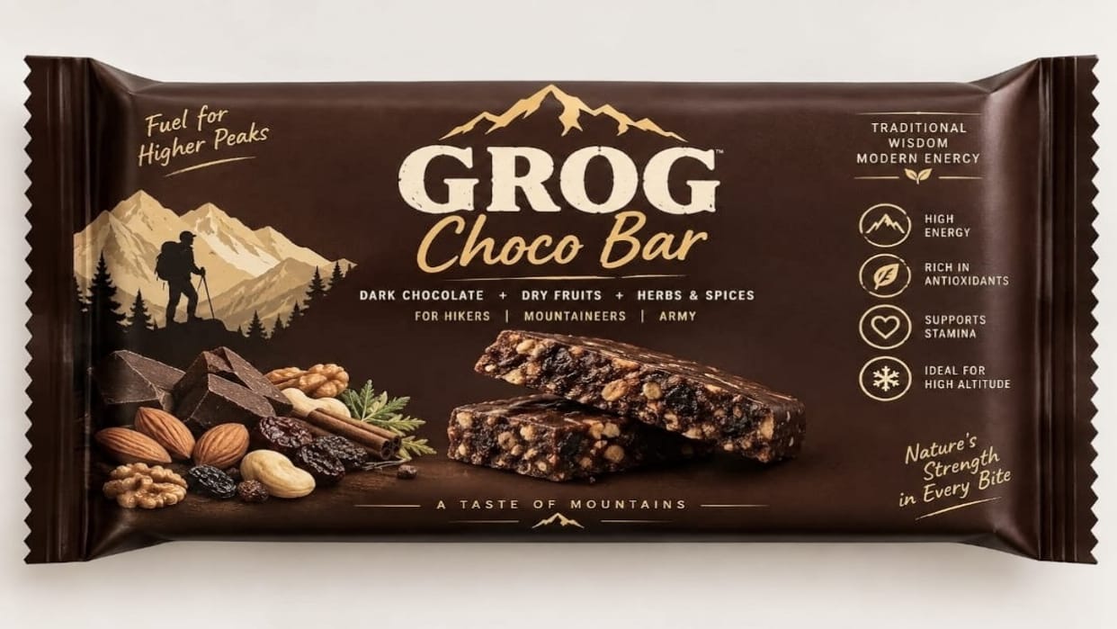 Choco bars for mountaineers prepared using Himalayan herbs; trials successful. Choco bars
