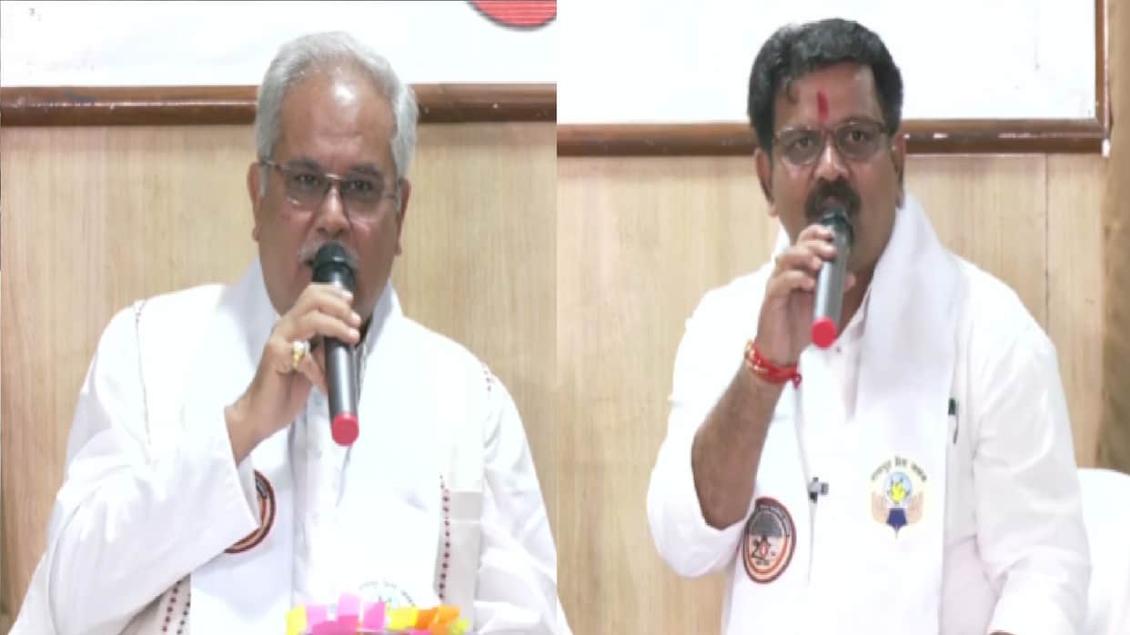 Former CM Bhupesh Baghel and Deputy CM Vijay Sharma face off on PM Housing Scheme in chhattisgarh