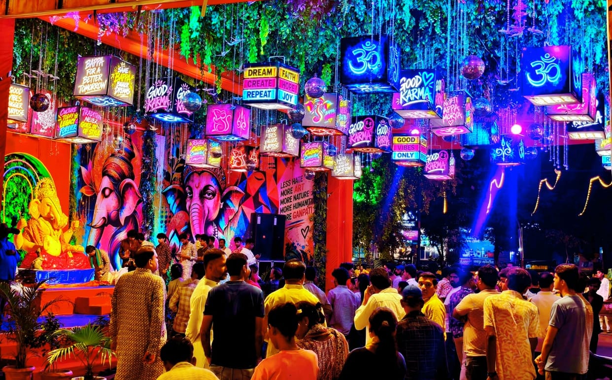 Indore: Gen-Z flair at the Ganesh Pandal; a platform blending faith with the ideas of the youth.