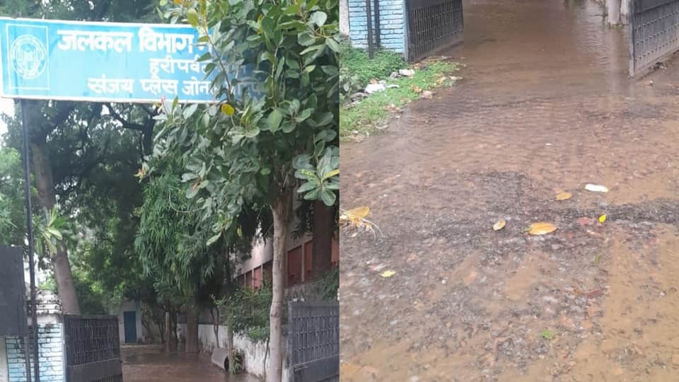 Ganga water floods roads instead of reaching taps in Sanjay Place