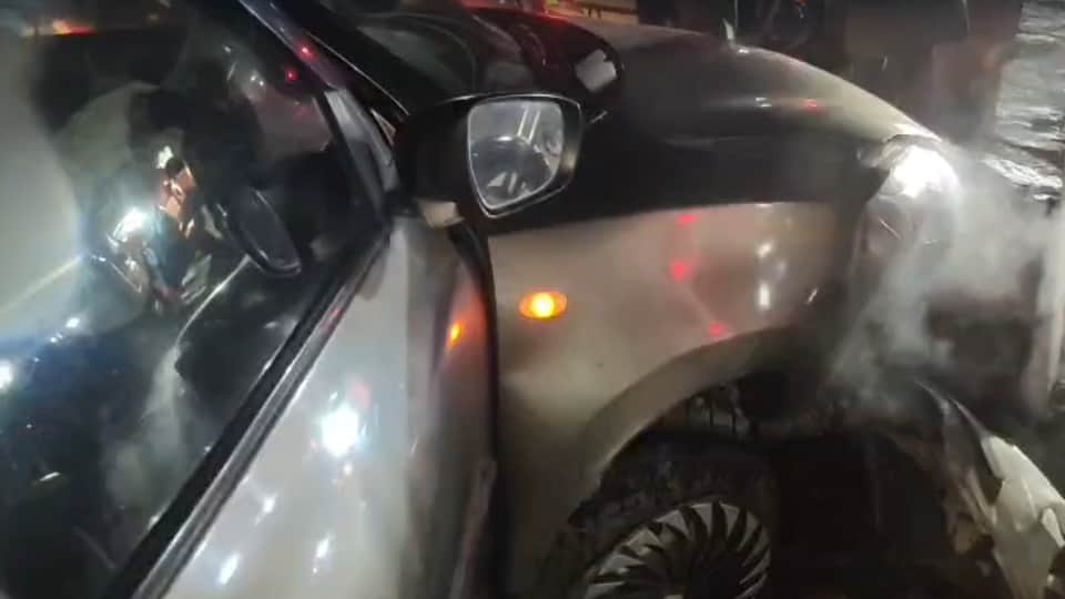 Rishikesh: Road accident near Shyampur crossing; violent collision between a Swift and a tempo