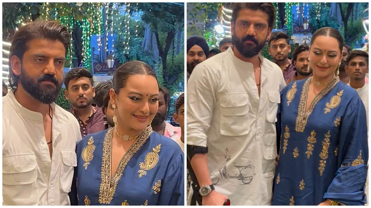 Viral video Zaheer Iqbal Seen Walking With The Help Of A Stick Sonakshi Said I Didnt Do This