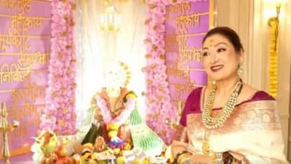 govinda late night arrival at home for ganpati pooja expressed happiness for son yashvardhan