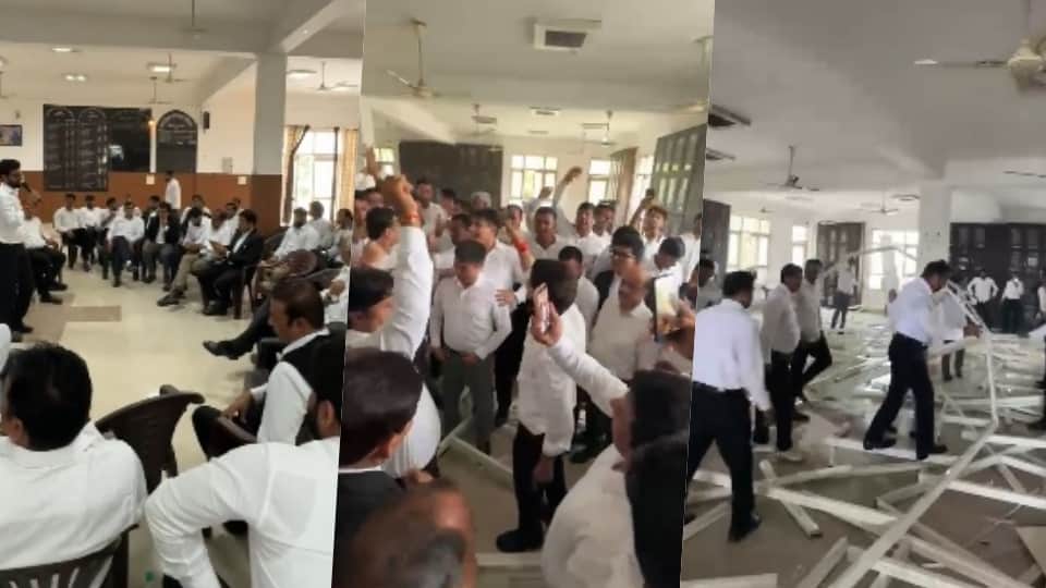 Lawyers create a ruckus in protest against chamber construction