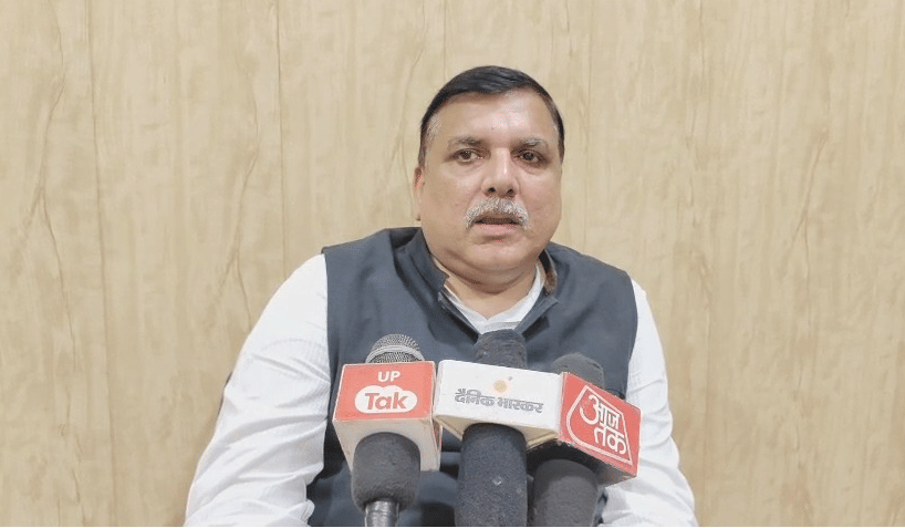 आप सांसद संजय सिंह।