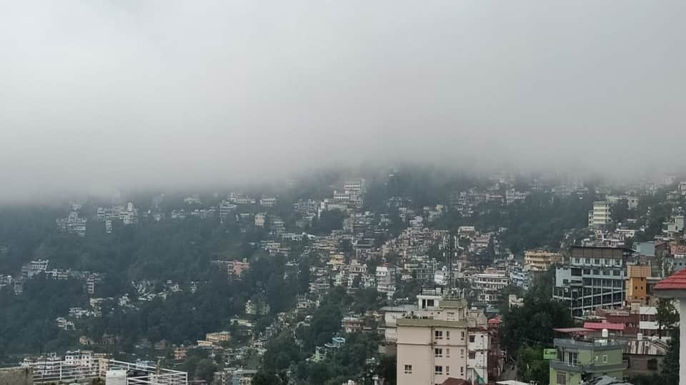 Cloudy skies in Almora Uttarakhand