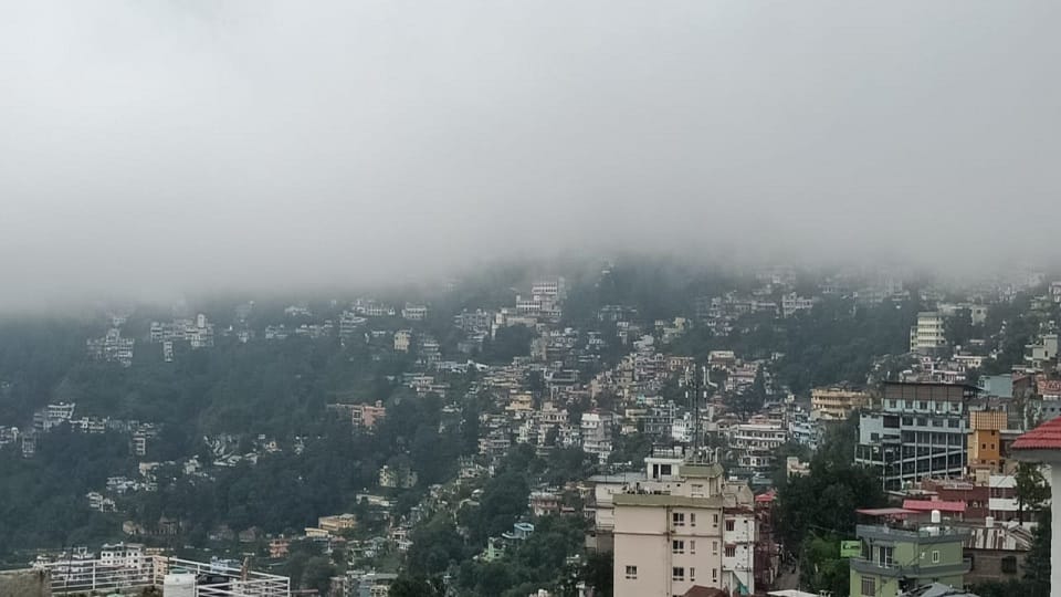 Cloudy skies in Almora Uttarakhand