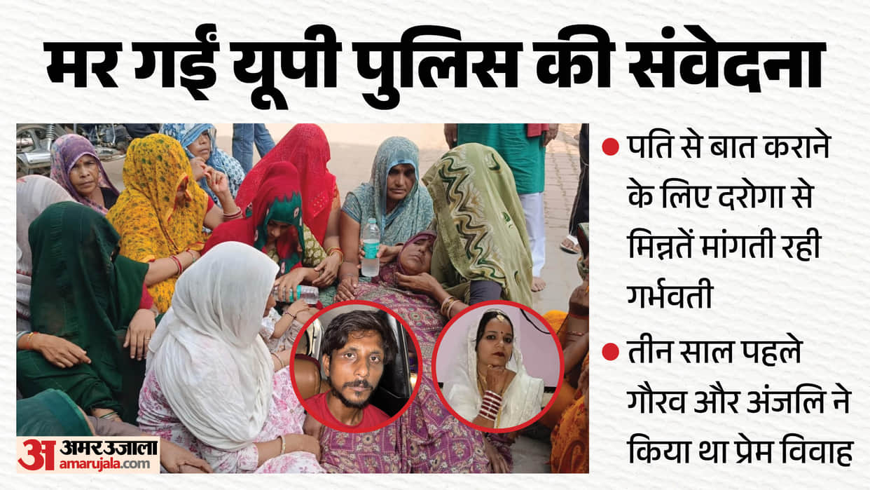 pregnant woman Anjali Death case Anjali kept pleading with Sub-Inspector but not allowed to speak her husband