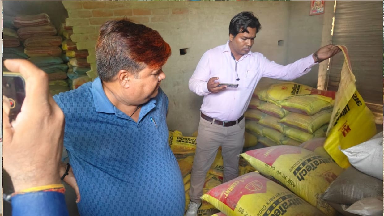 Substandard cement was being packed into sacks of reputed companies in Gorakhpur; warehouse has been sealed
