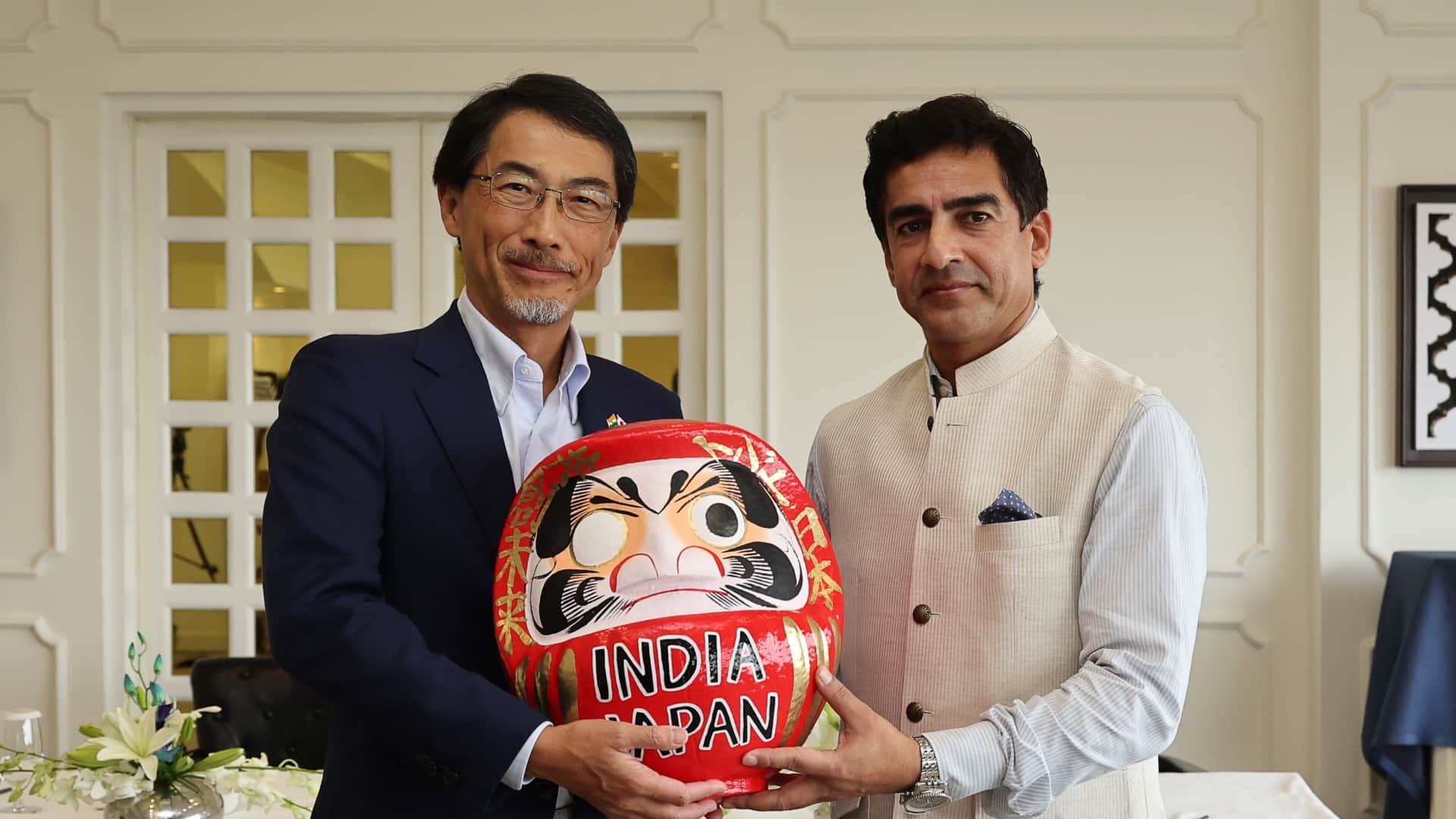 BCCI President Mithun Manhas Team India members meet Japan Ambassador Ono Keiichi ahead of bilateral T20I