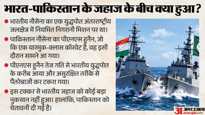 Indian Warship PNS Hunain Collision Arabian Sea India Pakistan Tension rise explained