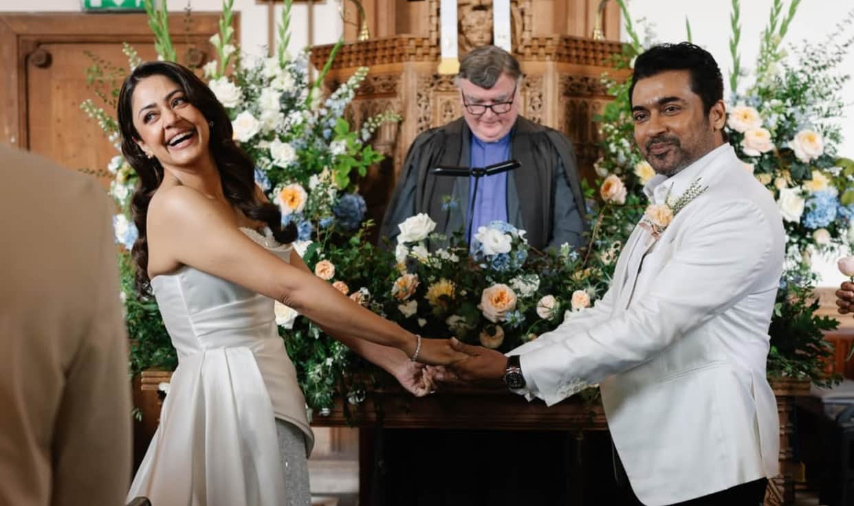 Jyotika Suriya Renew Wedding After 20 Years In Christian Ceremony