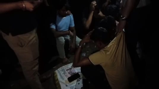Kanpur Betting was underway in an orchard police nabbed eight gamblers and seized cash and playing cards
