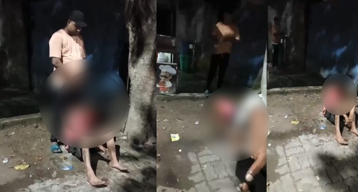 Kanpur Man urinates on the head of an intoxicated youth bully keeps laughing police are examining the video
