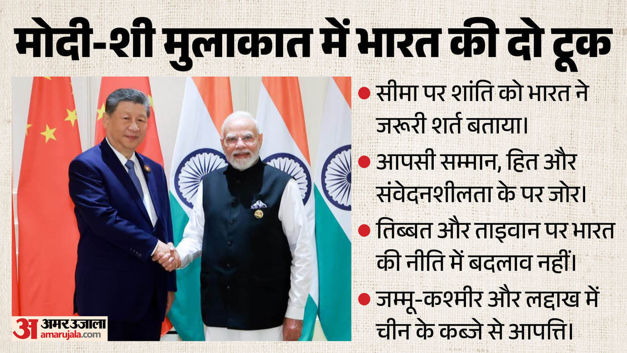 Modi blunt message to Jinping Peace at border is essential to take ties forward respect each other's concerns