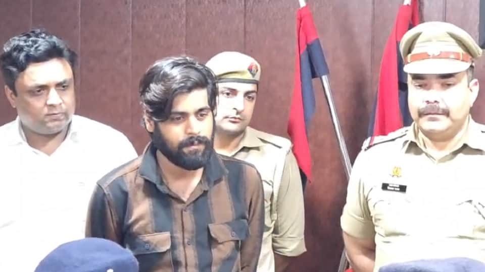 पुलिस की गिरफ्त में भूपेंद्र ढींगरा।