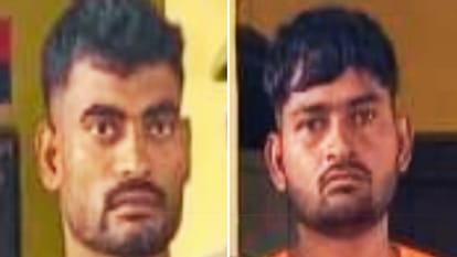 पुलिस की गिरफ्त में दोनों आरोपी।
