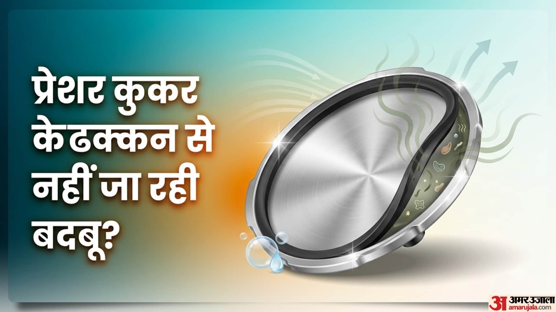 प्रेशर कुकर के ढक्कन से नहीं जा रही बदबू?