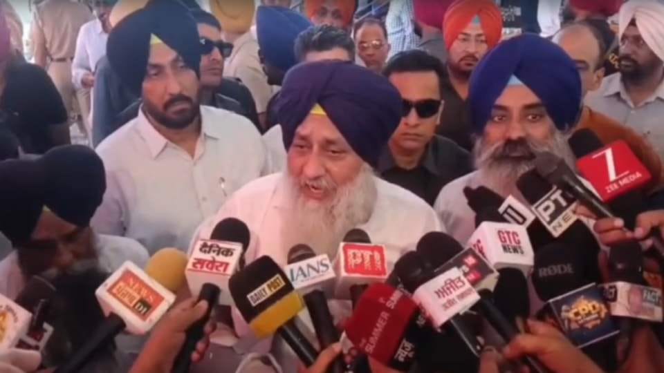 Sukhbir Badal raised questions about the law and order situation in Punjab