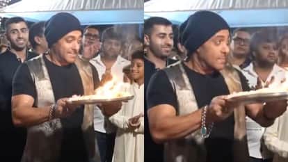 Salman Khan participated in aarti at his brother and actor Sohail Khan's house after Ganpati Visarjan