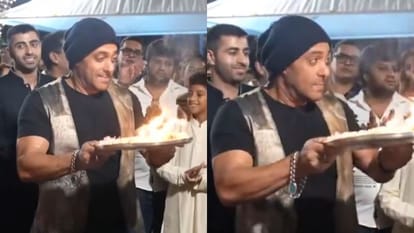Salman Khan participated in aarti at his brother and actor Sohail Khan's house after Ganpati Visarjan