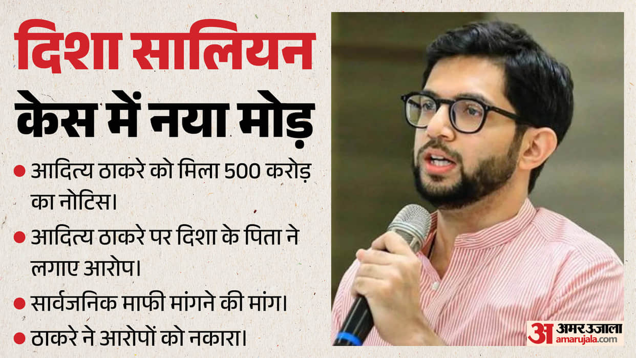 Disha Salian case Deceased father sends 500 crore notice to Aditya will Thackeray issue public apology