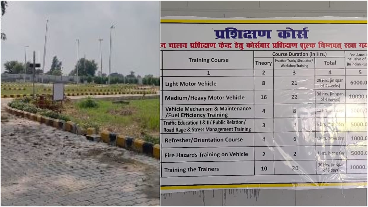 driving license can be obtained simply with a certificate from a four-week course at ADTC Budaun