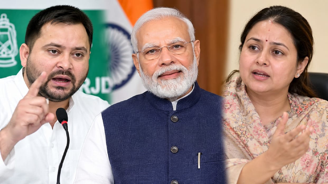 Politics over ‘Seva Sankalp Abhiyan’: Rohini Acharya and Tejashwi Yadav attack BJP.