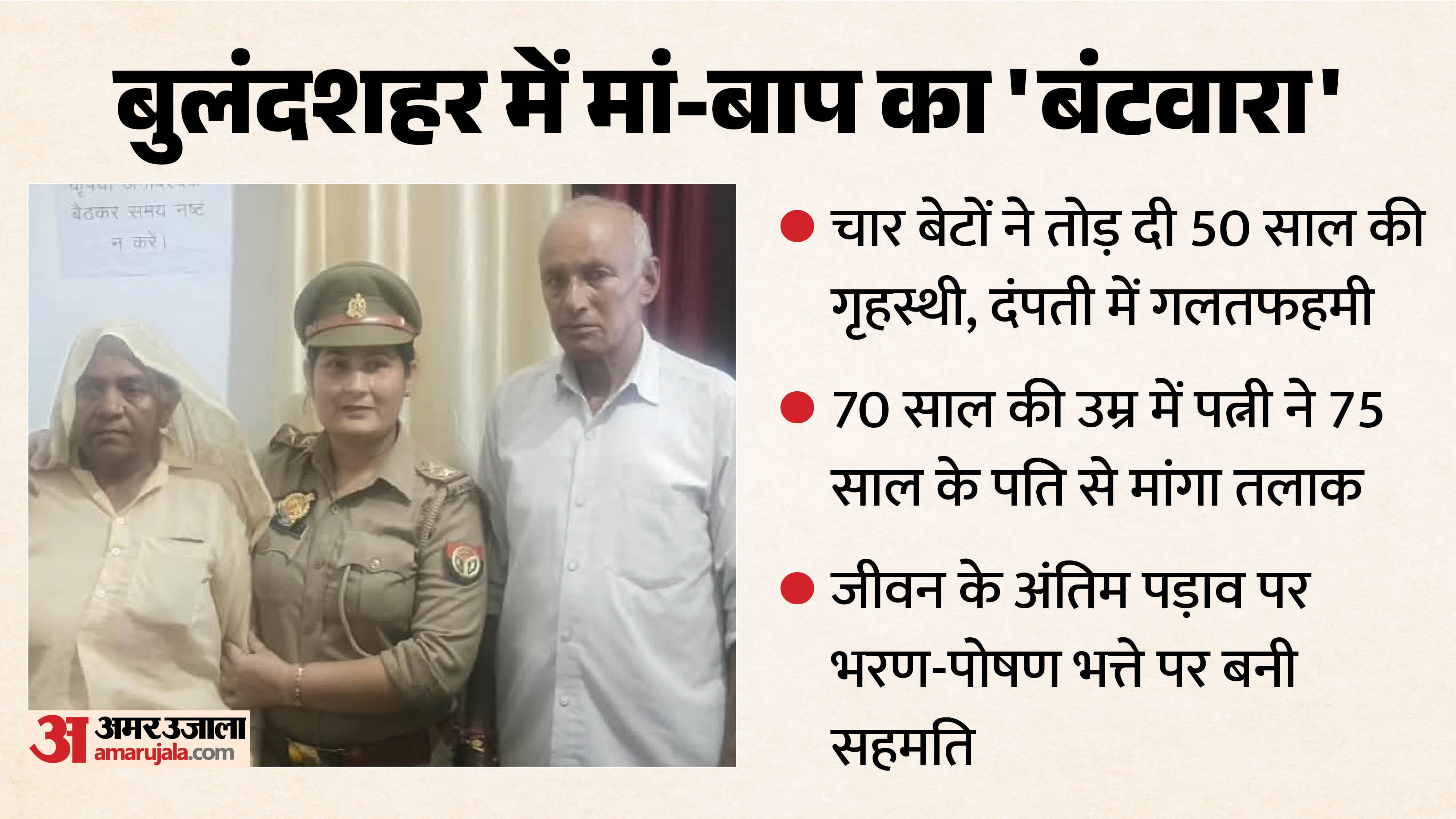 bulandshahr elderly couple