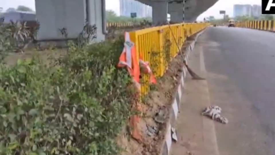 gurugram road accident