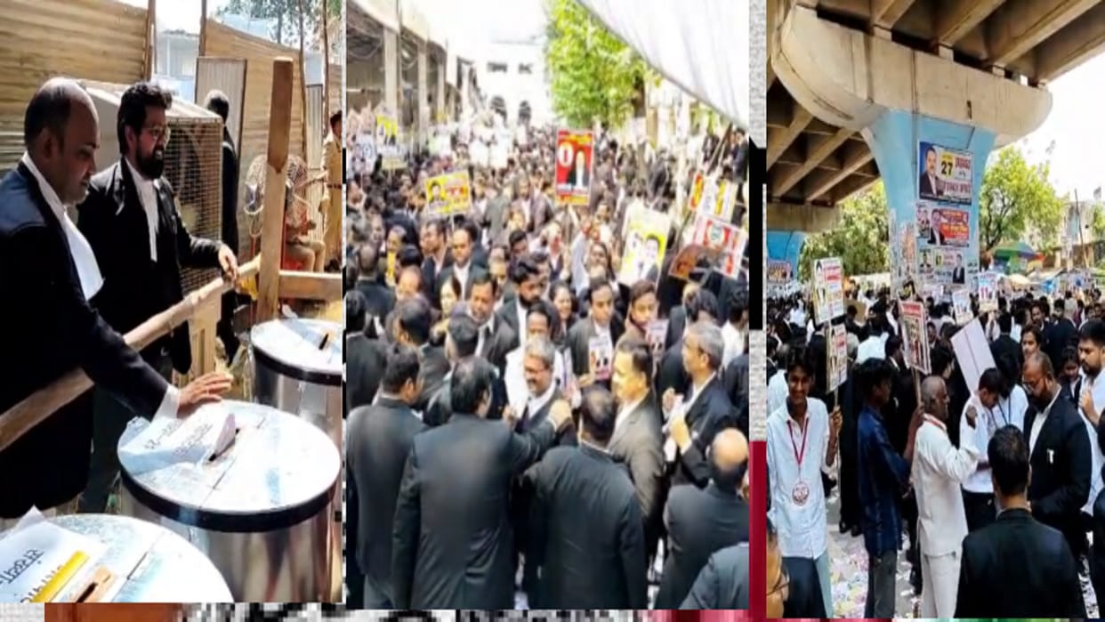 High Court Bar Association Elections: Voting begins amidst intense activity; High Court premises covered in l