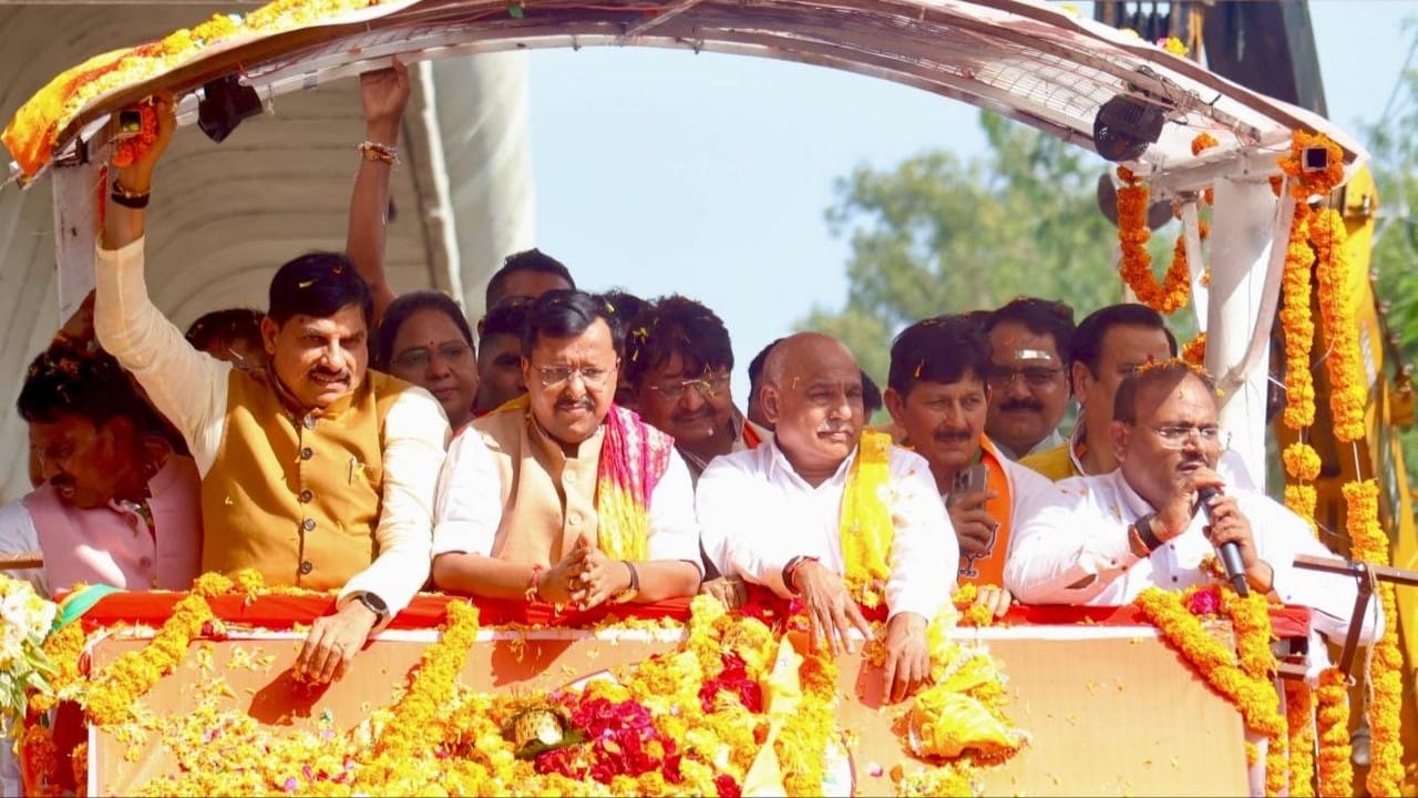 indore-bjp-president-nitin-naveen-mega-roadshow-and-mp-political-updates