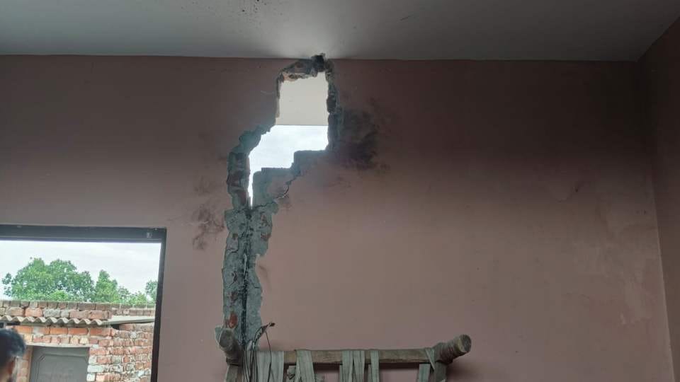 House damaged by lightning strike in Kapurthala