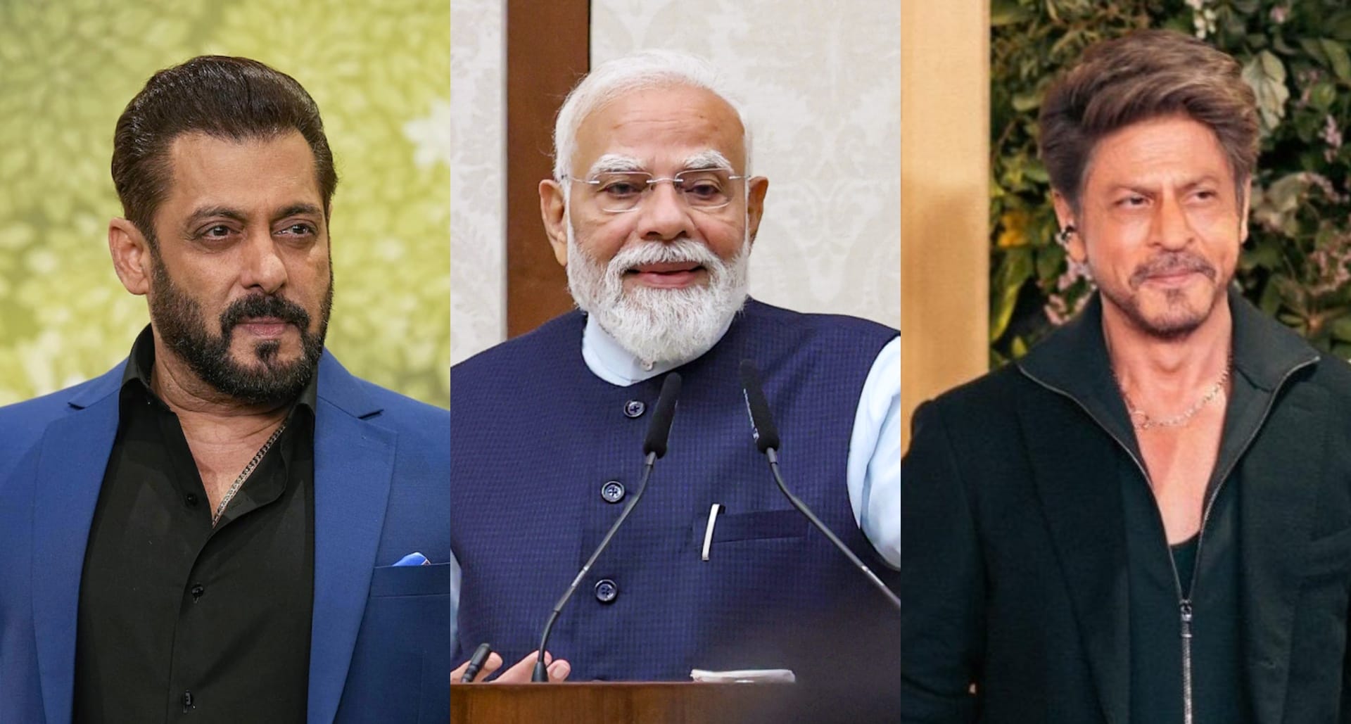 सलमान खान, पीएम मोदी, शाहरुख खान