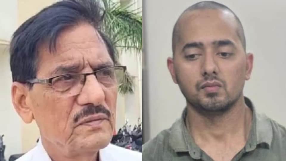 देवराज मलिक और उनका बेटा आयुष मलिक।