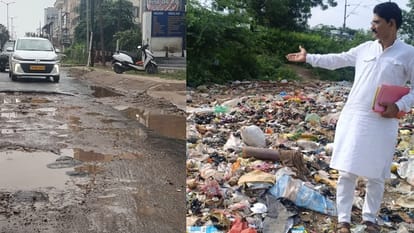 अश्वनी जैन ने राजनगर में रेलवे लाइन के किनारे कचरे के ढेर दिखाए