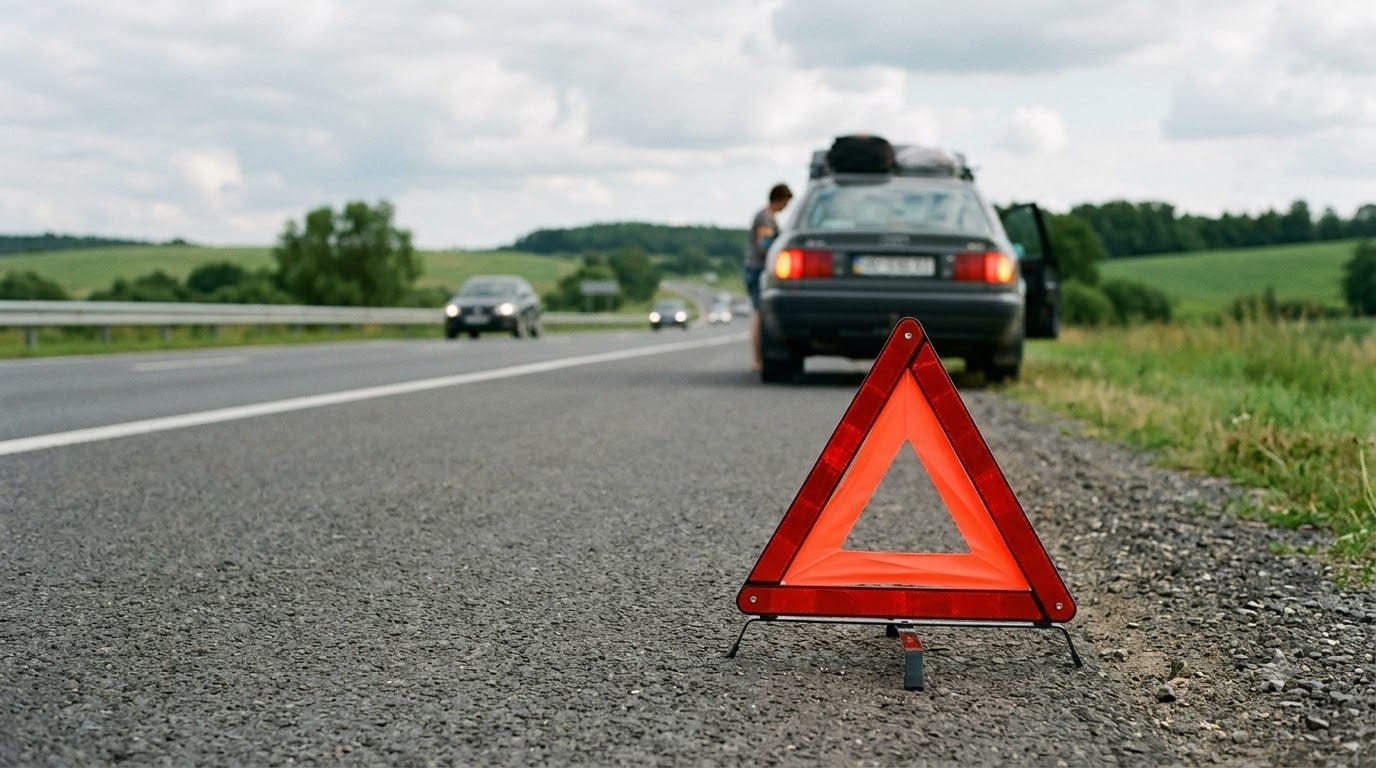car warning triangle