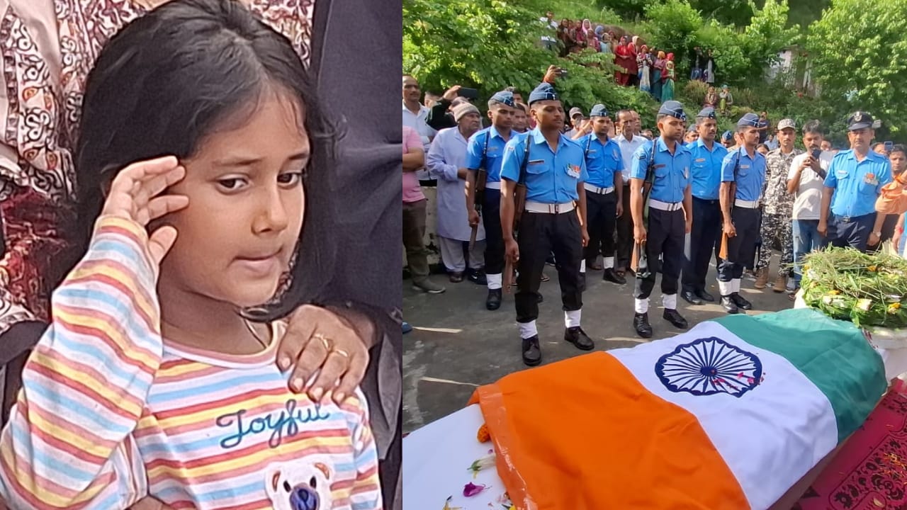 Air Force Sergeant Ashish Juyal Returns Home in Tricolour on Daughter Birthday Last Promise RemainsUnfulfilled
