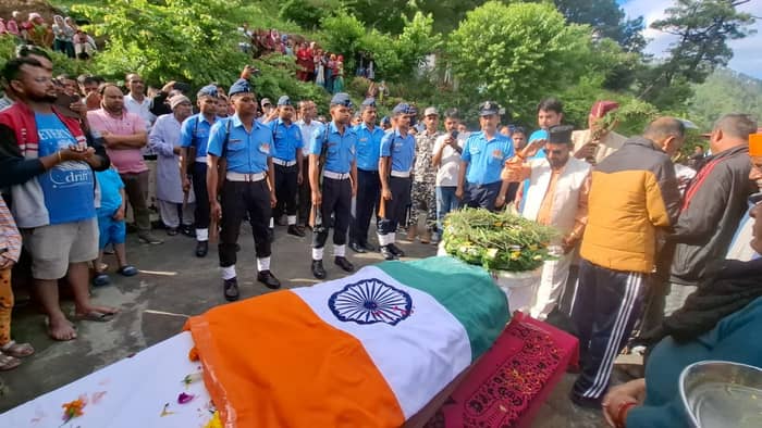 Air Force Sergeant Ashish Juyal Returns Home in Tricolour on Daughter Birthday Last Promise RemainsUnfulfilled