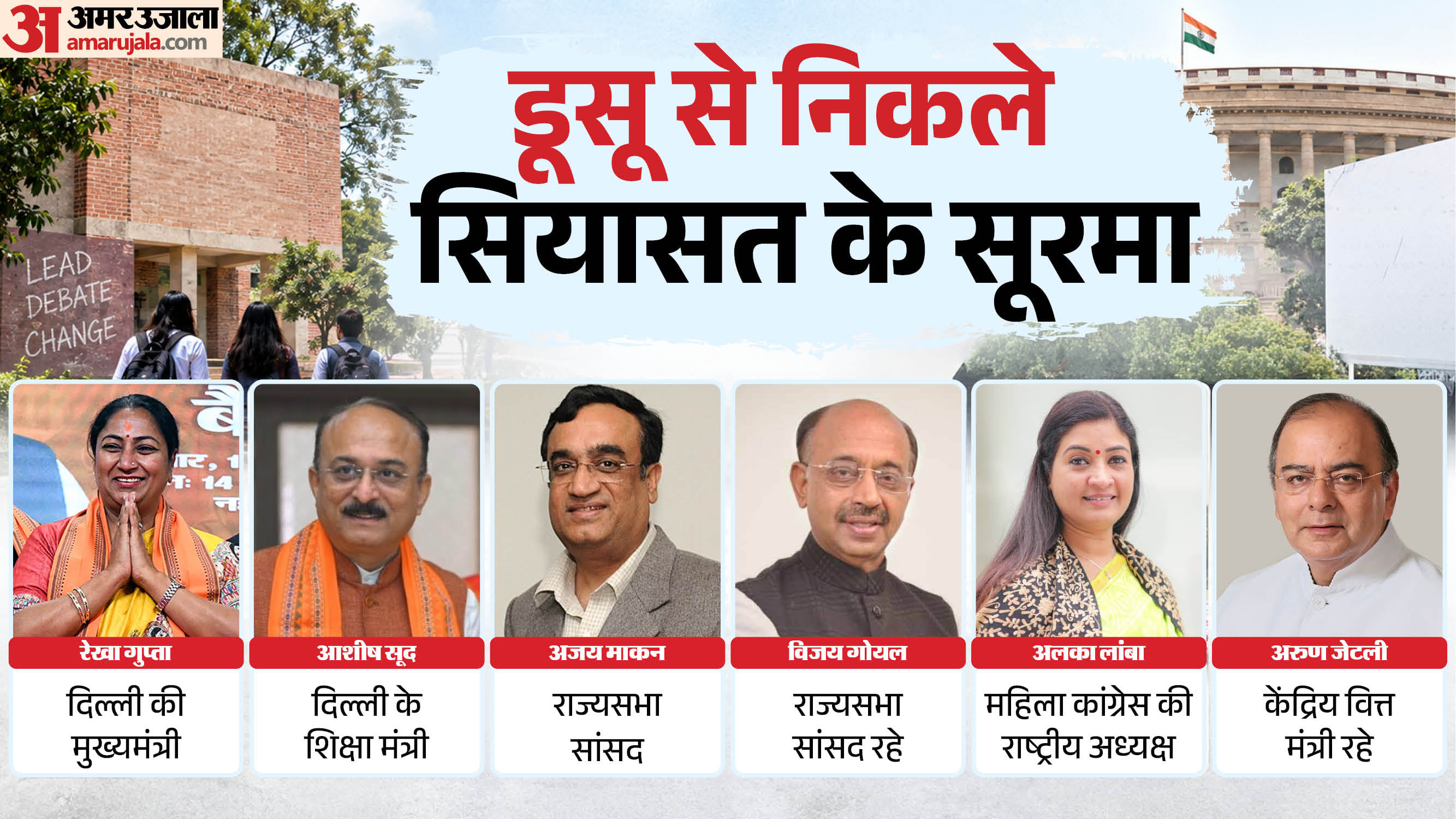 डूसू से निकले बड़े नेता