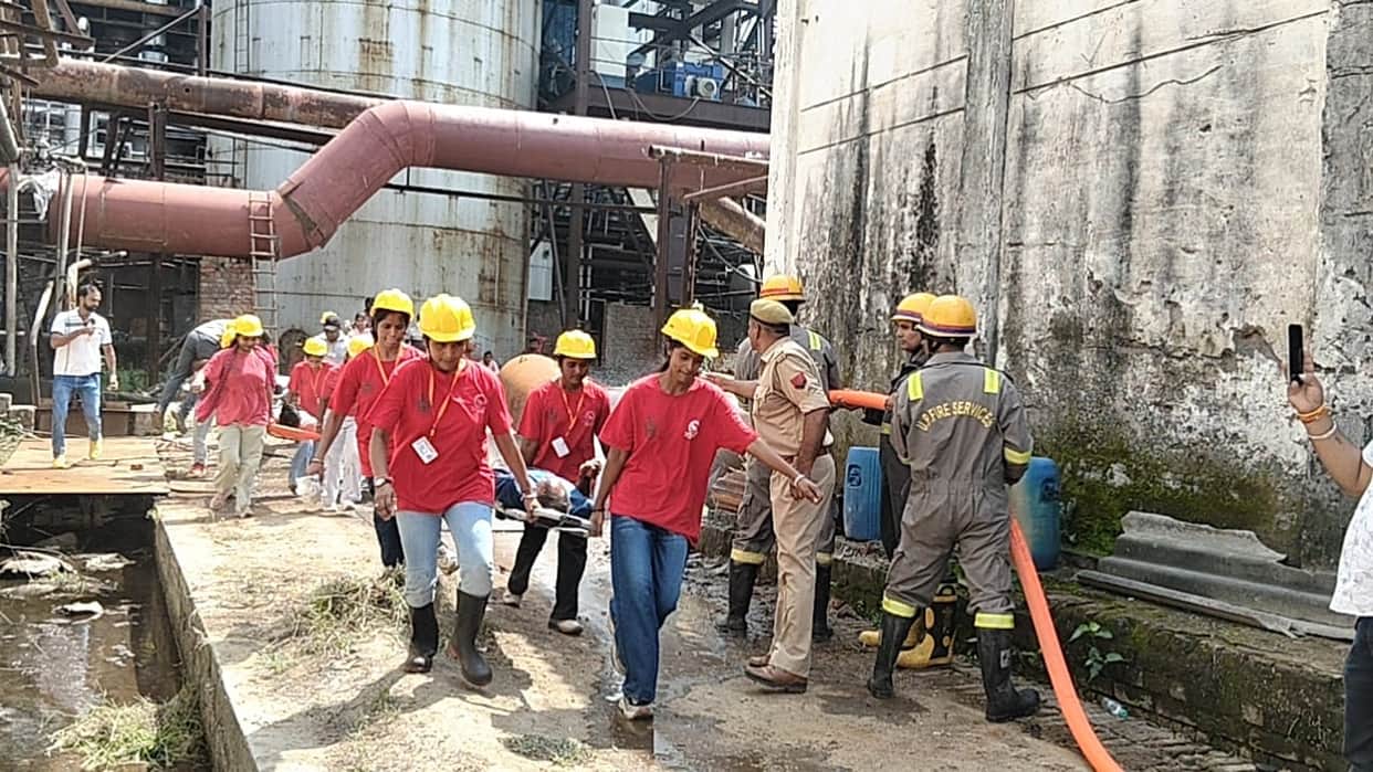 Shamli Sugar Mill Mock Drill: Disaster Response and Fire Rescue Preparedness Tested