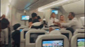 Uproar on London-to-Dhaka flight: Argument followed by a chaotic, movie-style brawl—watch the video.