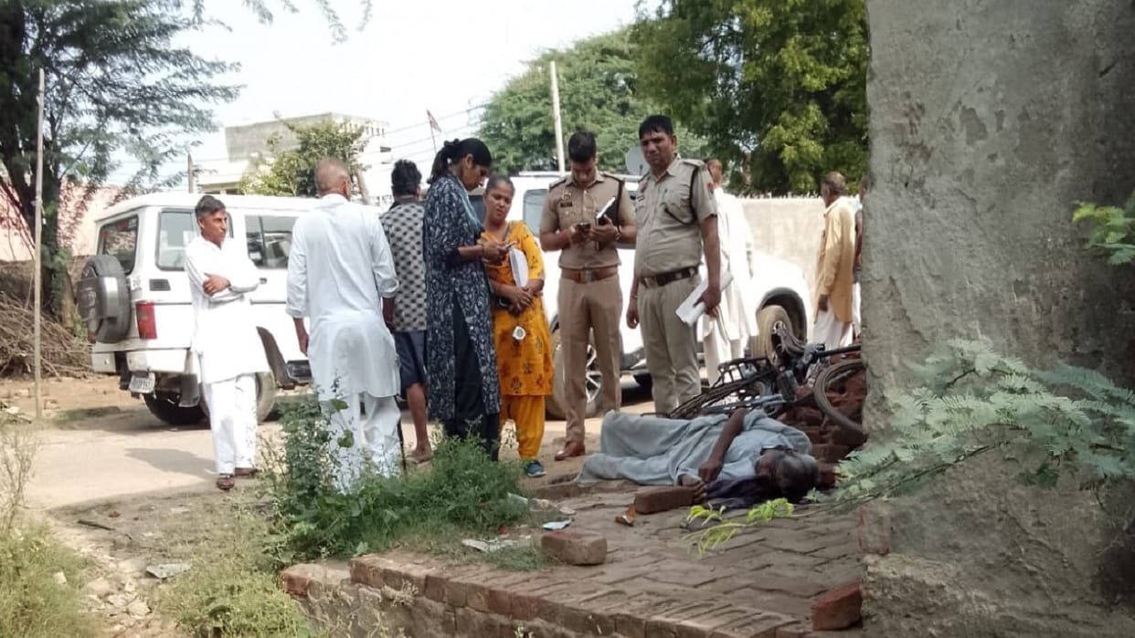 Body of elderly man found on the village periphery road in Jhajjar's Dubaldhan village; head bore injury marks