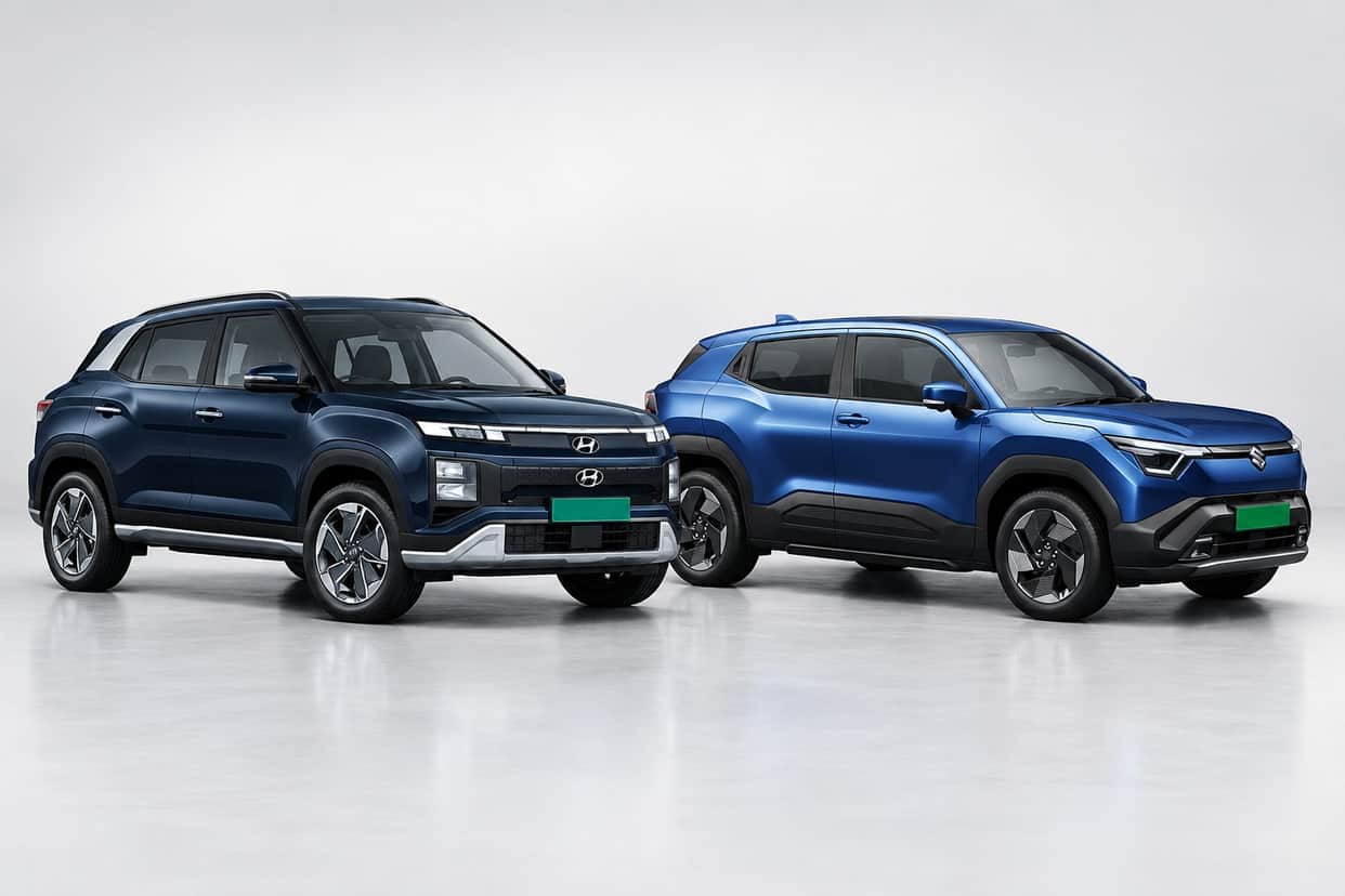 Maruti Suzuki e Vitara vs Hyundai Creta Electric: Battery, Features, Price Compared