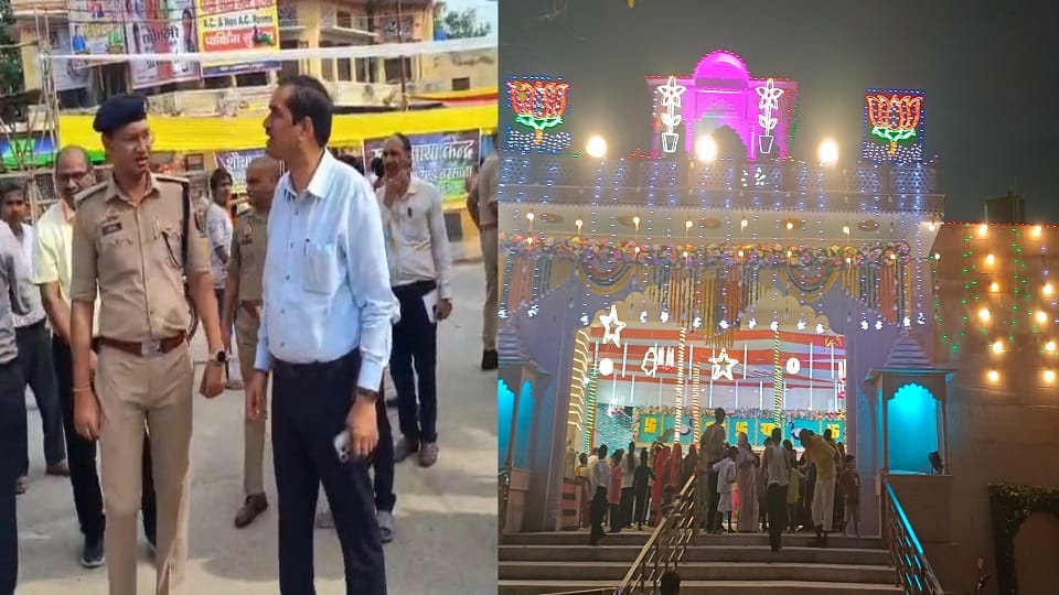 Temples decked up for Radhashtami in Barsana in Mathura security arrangements tightened