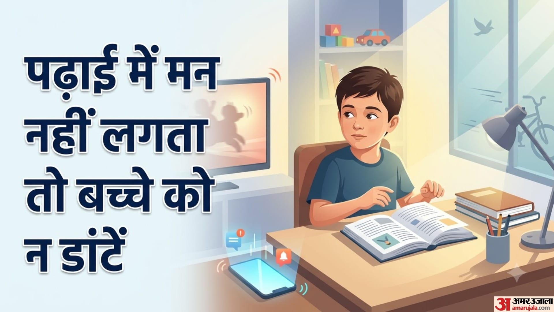 पढ़ाई में मन नहीं लगता तो बच्चे को न डांटें